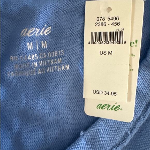 AERIE Women's Thrashed Blue Sweatshirt Medium NWT - Picture 9 of 9